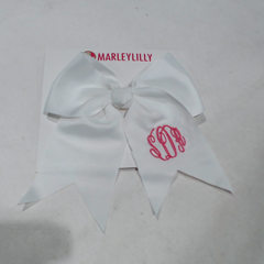 BLOOPER KIDS: Monogrammed Girls Hair Bow