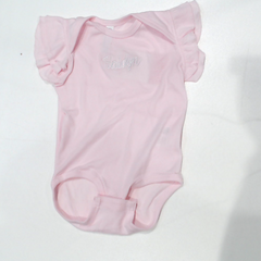 BLOOPER CLOTHING: Monogrammed Flutter Sleeve Bodysuit