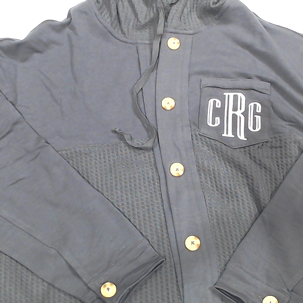 BLOOPER CLOTHING: Monogrammed Waffle Knit Shacket