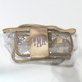 BLOOPER BAG: Monogrammed Clear Train Case