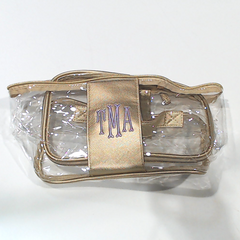 BLOOPER BAG: Monogrammed Clear Train Case