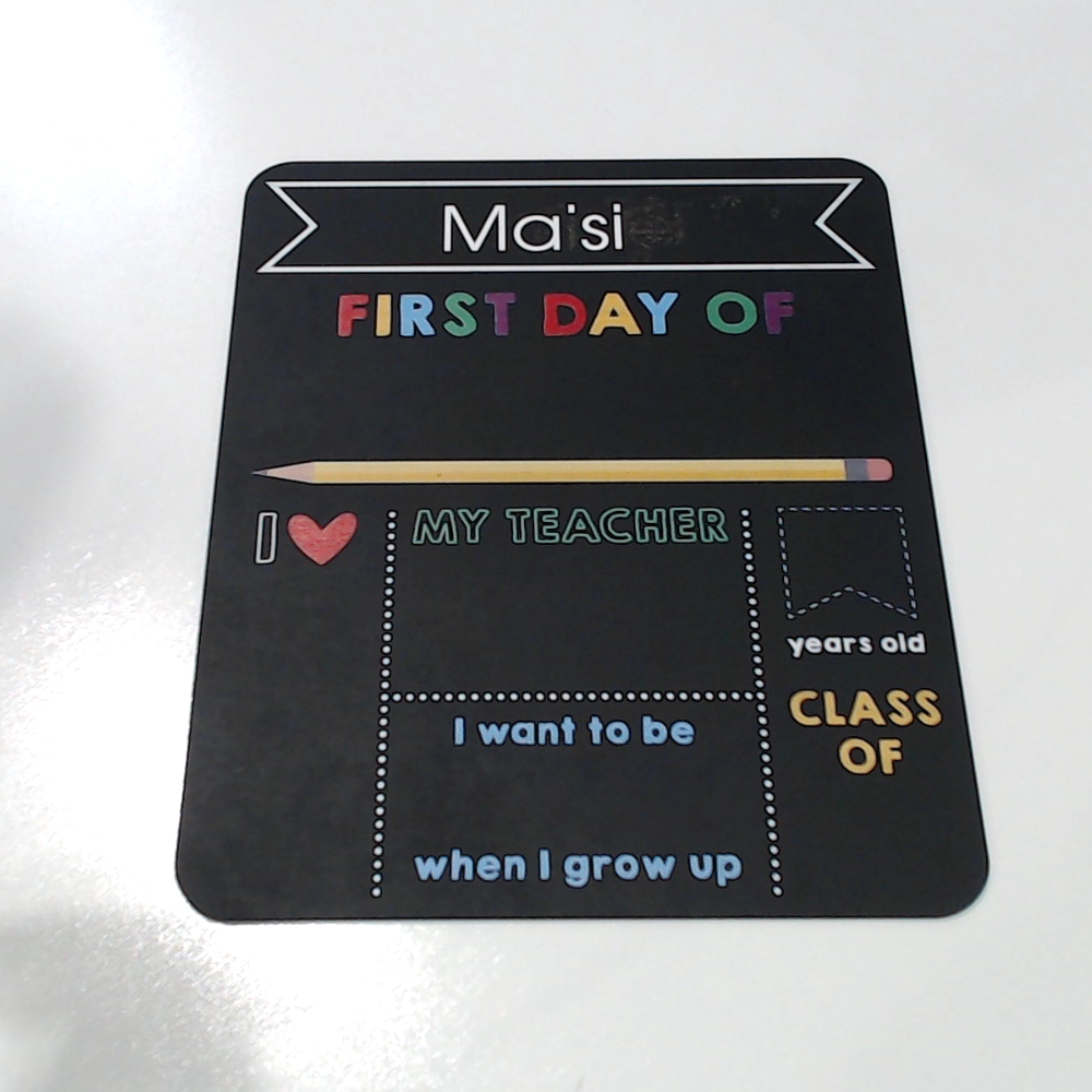 BLOOPER KIDS: Personalized Back to School Chalkboard