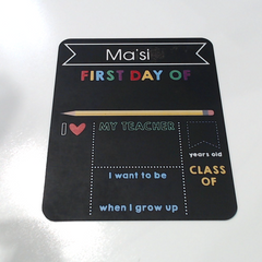 BLOOPER KIDS: Personalized Back to School Chalkboard
