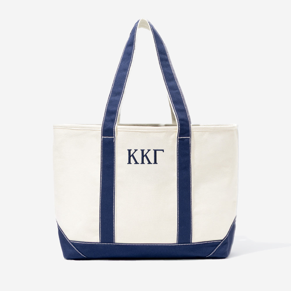 Kappa Kappa Gamma Tote Bag | Ivory/Navy