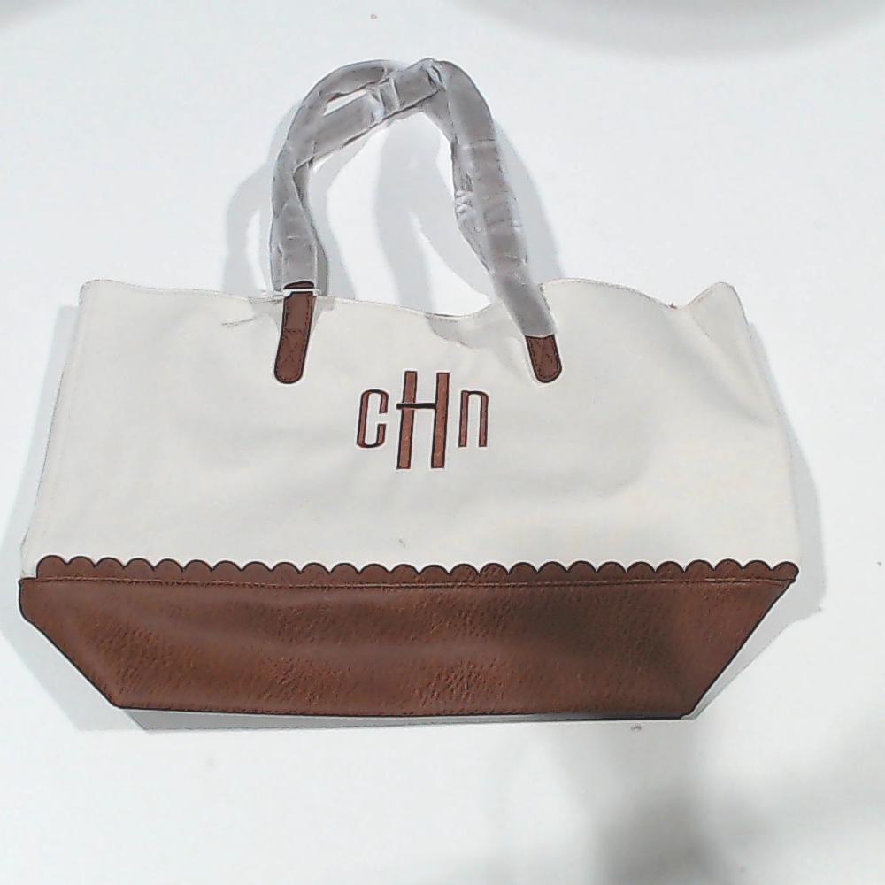 BLOOPER BAG: Monogrammed Scallop Tote