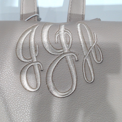BLOOPER BAG: Monogrammed Backpack Purse