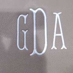 BLOOPER BAG: Monogrammed Bucket Bag