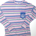 BLOOPER CLOTHING: Monogrammed Patterned Long Sleeve Shirt