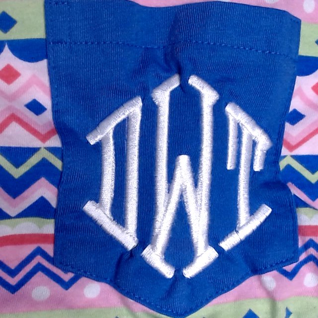 BLOOPER CLOTHING: Monogrammed Patterned Long Sleeve Shirt