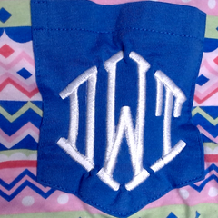 BLOOPER CLOTHING: Monogrammed Patterned Long Sleeve Shirt