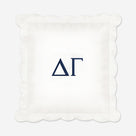 Delta Gamma Pillow Sham | White