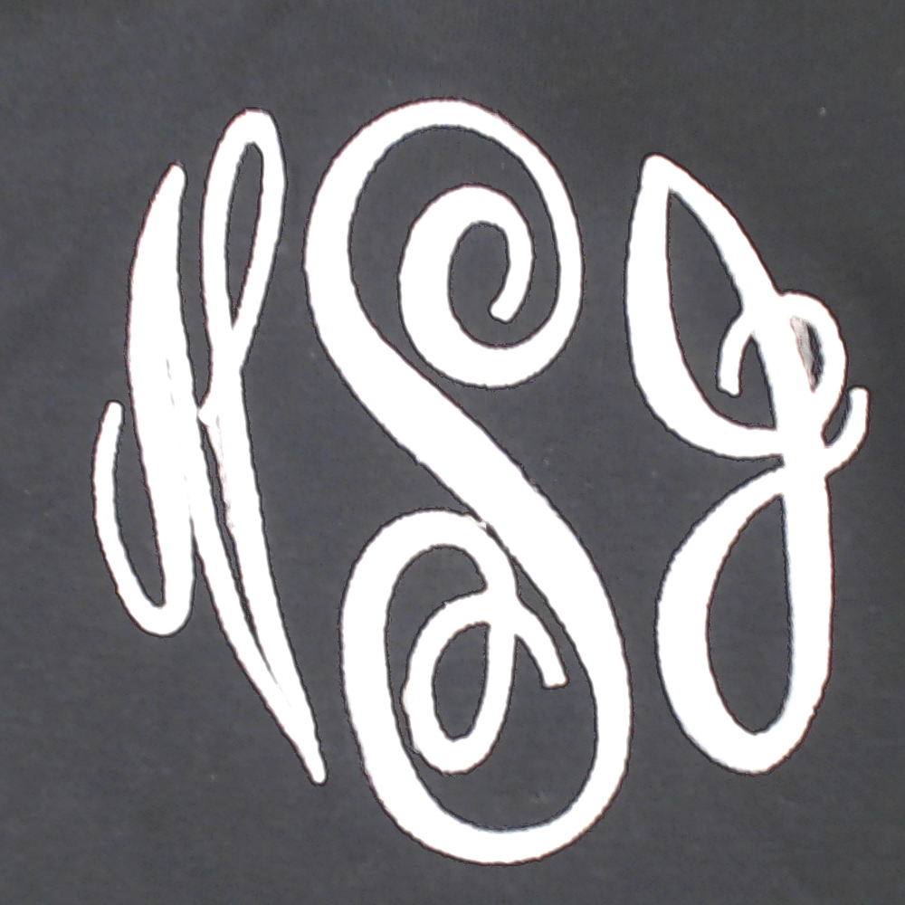 BLOOPER CLOTHING: Monogrammed Flutter Sleeve Top