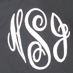 BLOOPER CLOTHING: Monogrammed Flutter Sleeve Top