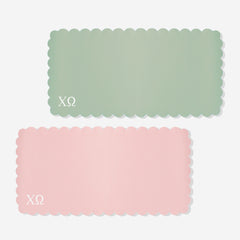 Chi Omega Desk Mat | Faux Leather Sorority Desk Accessory