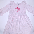 BLOOPER KIDS: Monogrammed Kids Ruffle Dress