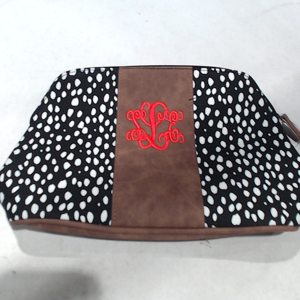 BLOOPER ACCESSORY: Monogrammed Dottie Cosmetic Case