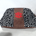 BLOOPER ACCESSORY: Monogrammed Dottie Cosmetic Case