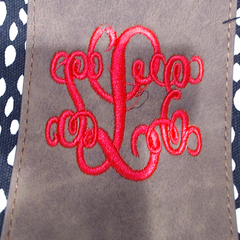 BLOOPER ACCESSORY: Monogrammed Dottie Cosmetic Case