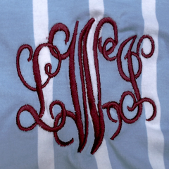 BLOOPER CLOTHING: Monogrammed Ruffle Top