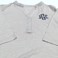 BLOOPER CLOTHING: Monogrammed Henley