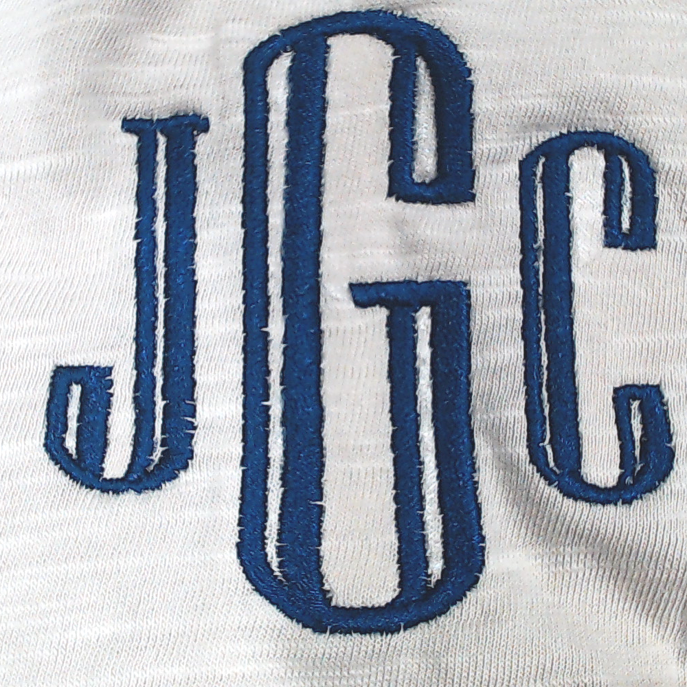 BLOOPER CLOTHING: Monogrammed Henley