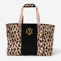 Monogrammed Extra Large Tote Bag in Classic Cheetah