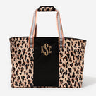 Monogrammed Extra Large Tote Bag | Classic Cheetah