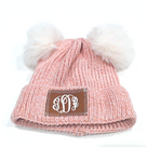 BLOOPER KIDS: Monogrammed Kids Pom Pom Beanie