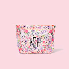 Monogrammed Kids Toiletry Bag in Coral Pink
