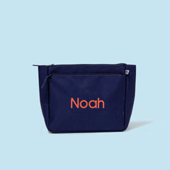 Monogrammed Kids Toiletry Bag in Solid Navy