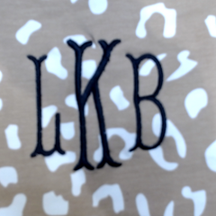 BLOOPER KIDS: Monogrammed Kids Striped Sleeve Shirt