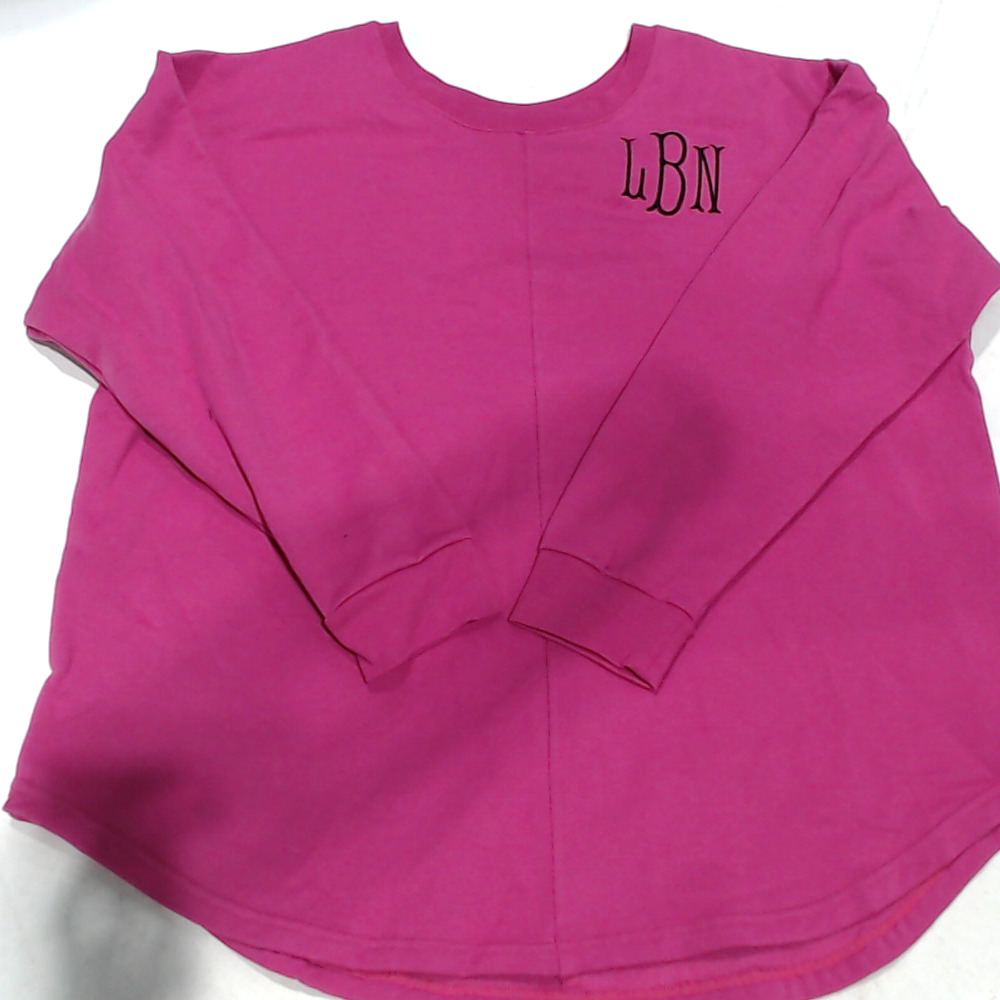 BLOOPER CLOTHING: Monogrammed Open Back Sweatshirt