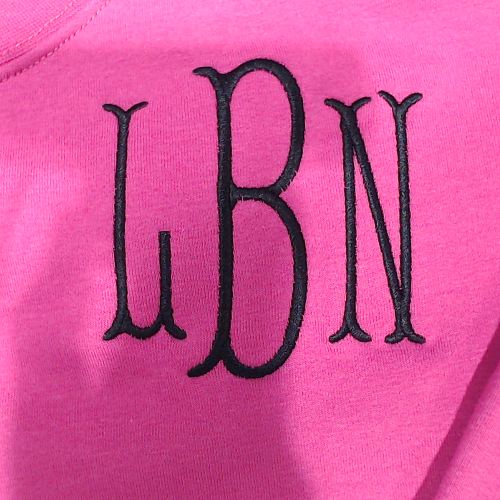 BLOOPER CLOTHING: Monogrammed Open Back Sweatshirt