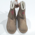 BLOOPER KIDS: Monogrammed Kids Sherpa Tie Booties