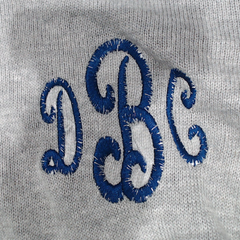 BLOOPER CLOTHING: Monogrammed Knit Sweater Jacket