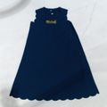 BLOOPER KIDS: Monogrammed Girls Scallop Dress