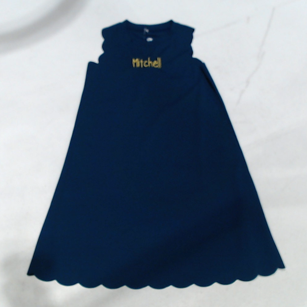 BLOOPER KIDS: Monogrammed Girls Scallop Dress