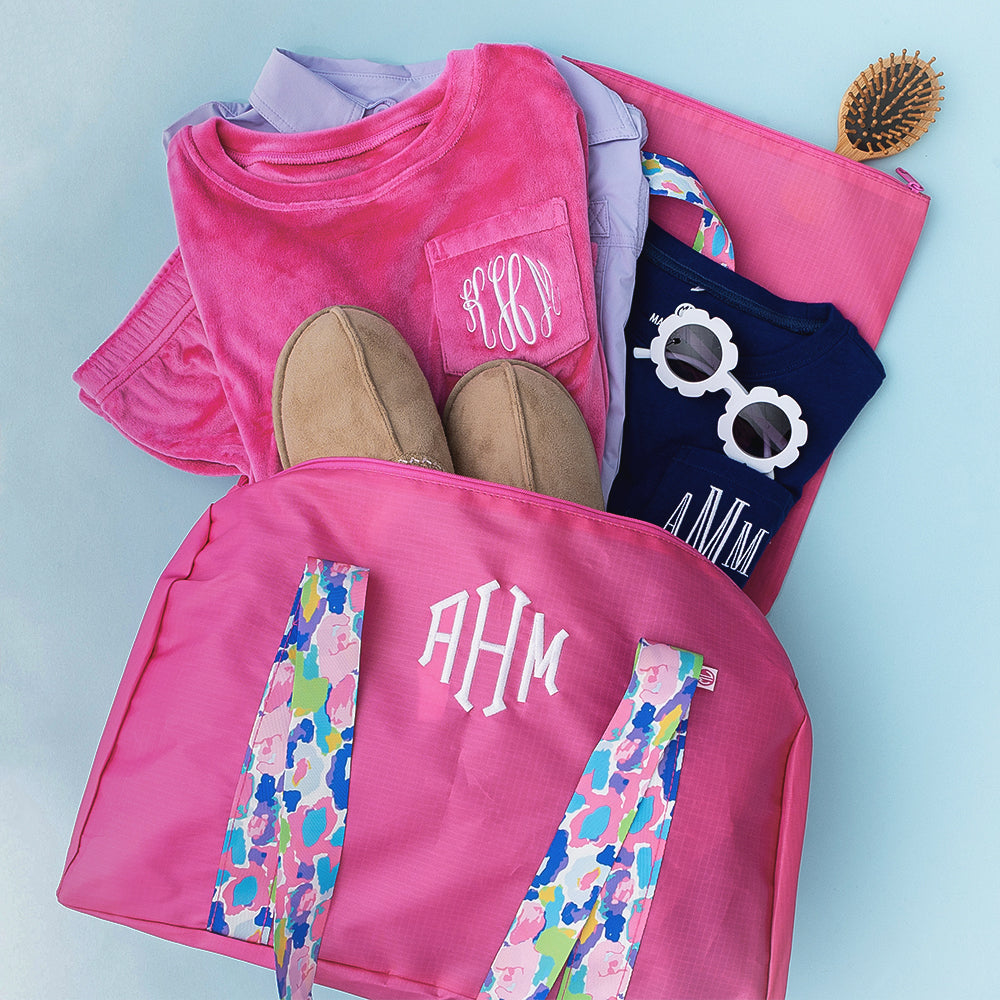Watercolor cheetah kids activity bag spill shot