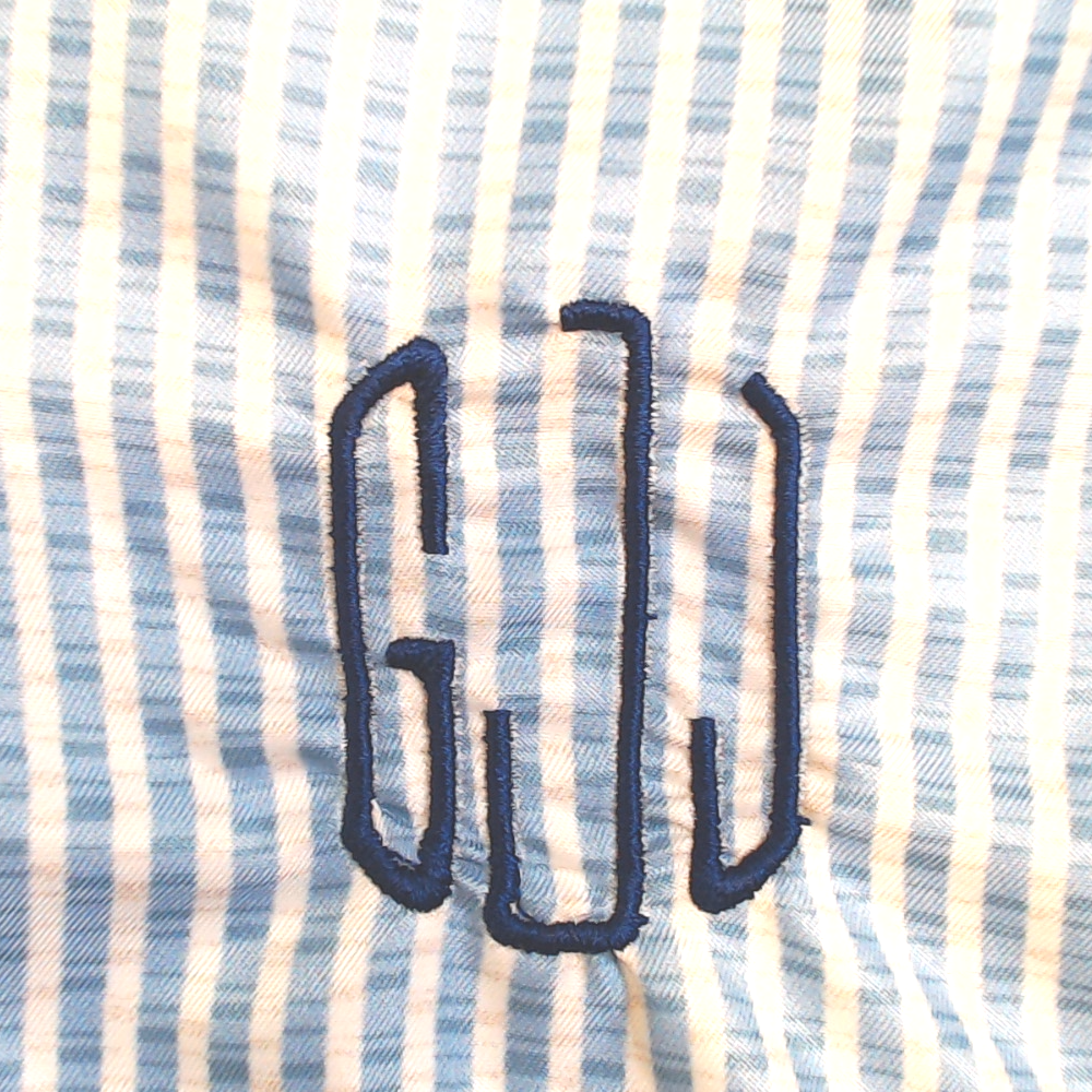 BLOOPER KIDS: Monogrammed Boys Swim Trunks