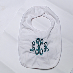 BLOOPER KIDS: Monogrammed Baby Bib