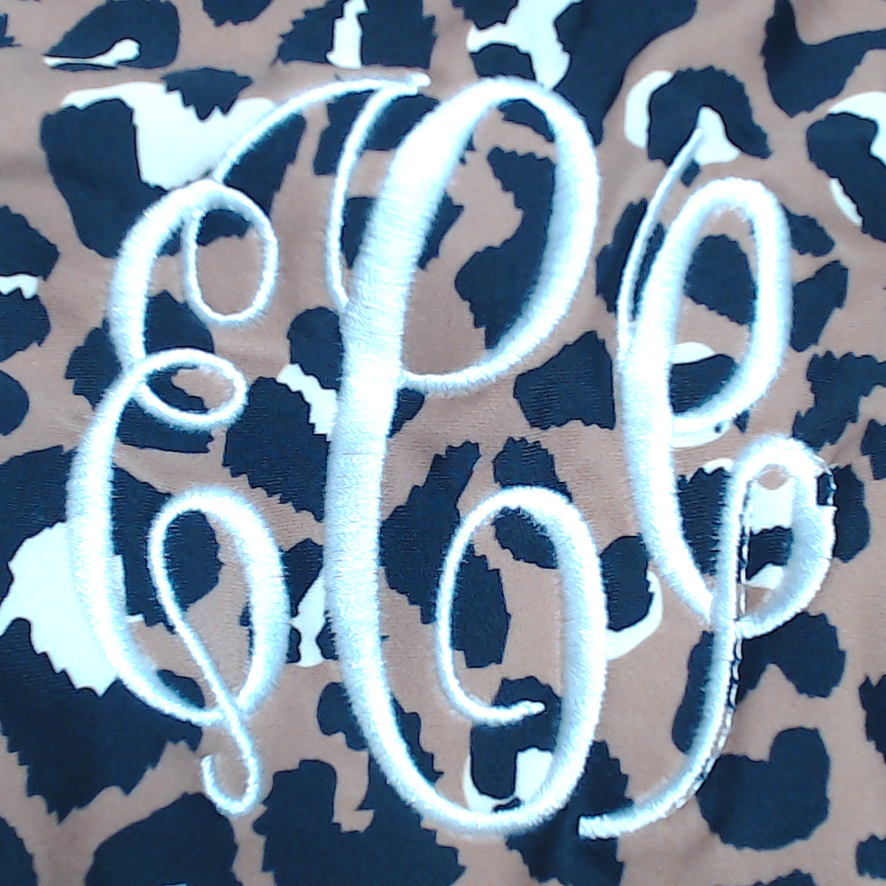 BLOOPER SWIM: Monogrammed High Neck Bikini Top
