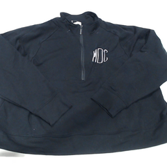 BLOOPER CLOTHING: Monogrammed Quarter Zip Pullover