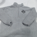 BLOOPER CLOTHING: Monogrammed Sherpa Pullover