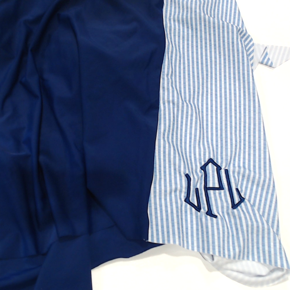 BLOOPER SWIM: Monogrammed Ruched Tankini