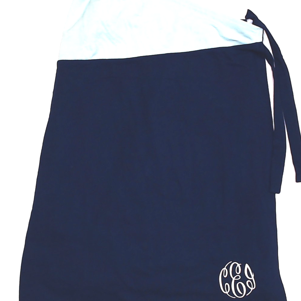 BLOOPER SWIM: Monogrammed Wrap Cover  Up