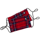 Kids Plaid Face Mask Set | Holiday Plaid