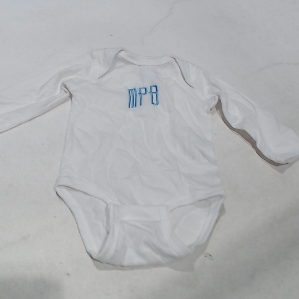 BLOOPER KIDS: Monogrammed Baby Long Sleeve Bodysuit