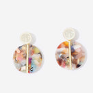 Monogrammed Resin Earrings | Multi