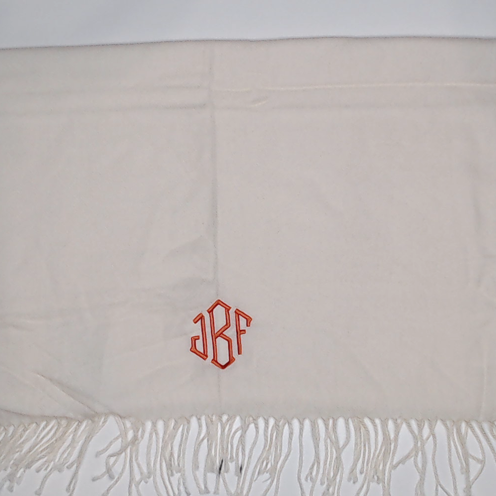 BLOOPER ACCESSORY: Monogrammed Cashmere Feel Scarf