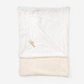 personalized sherpa blanket in ivory